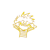 Sticker Calvin Happy